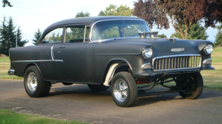 Illustration for article titled 1955 Chevrolet Bel Air is one awesome gasser